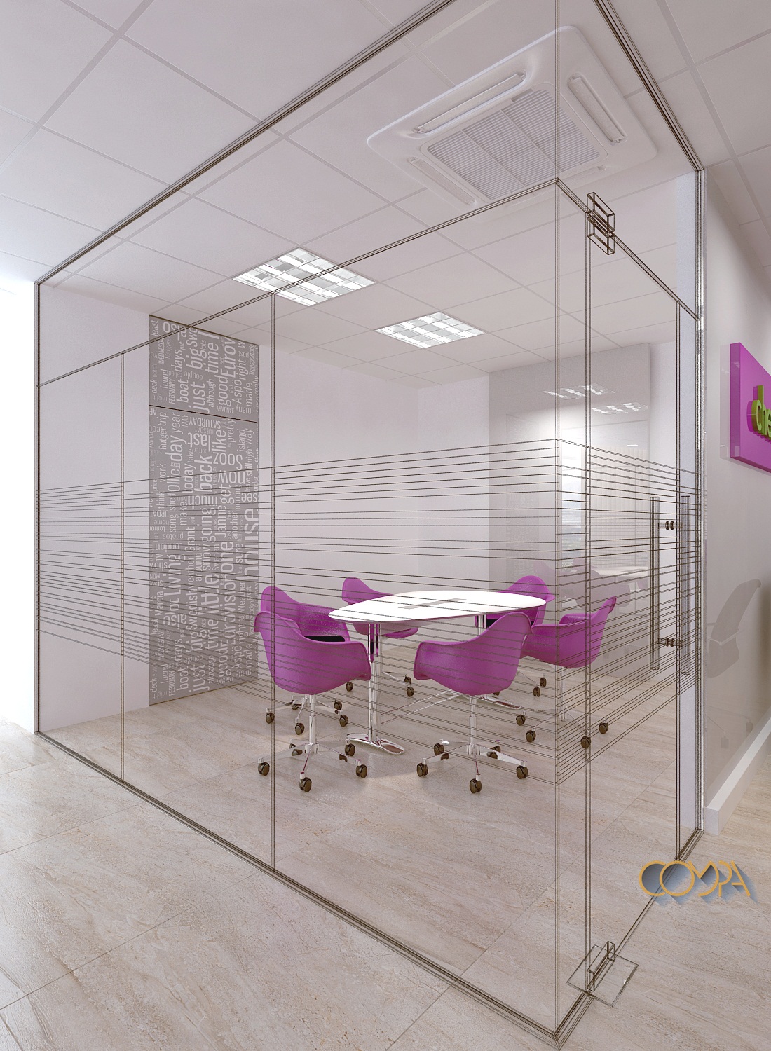 thiết kế nội thất văn phòng phong cách Châu Âu hình 2 phòng họp