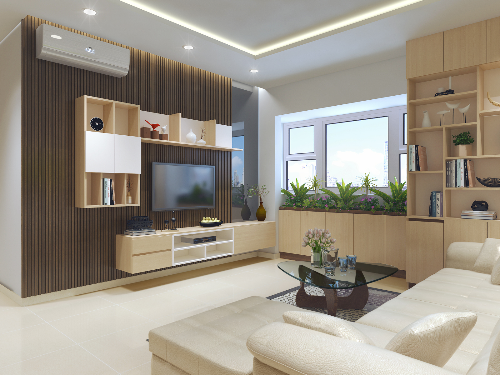 Thiết kế nội thất căn hộ hiện đại để tối ưu hóa công năng phòng khách