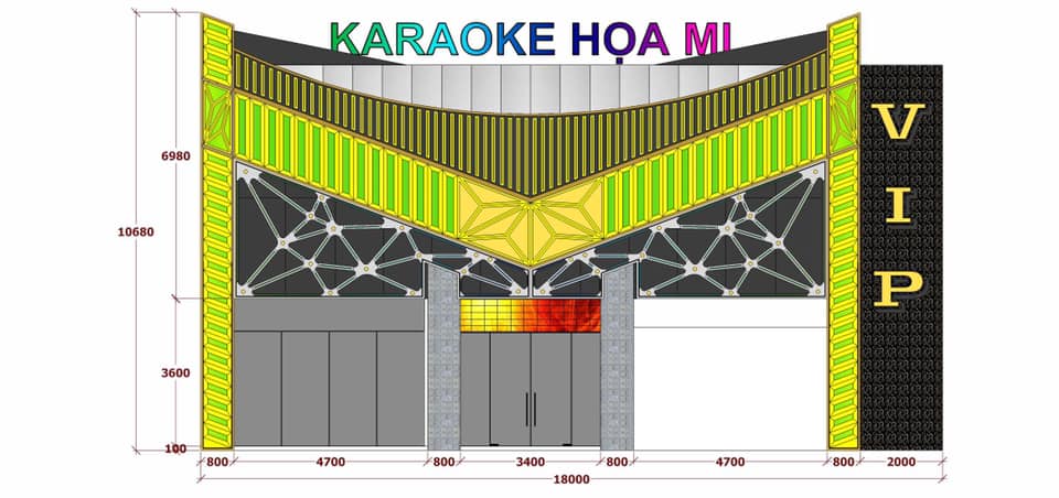 Bản vẽ chi tiết quán karaoke