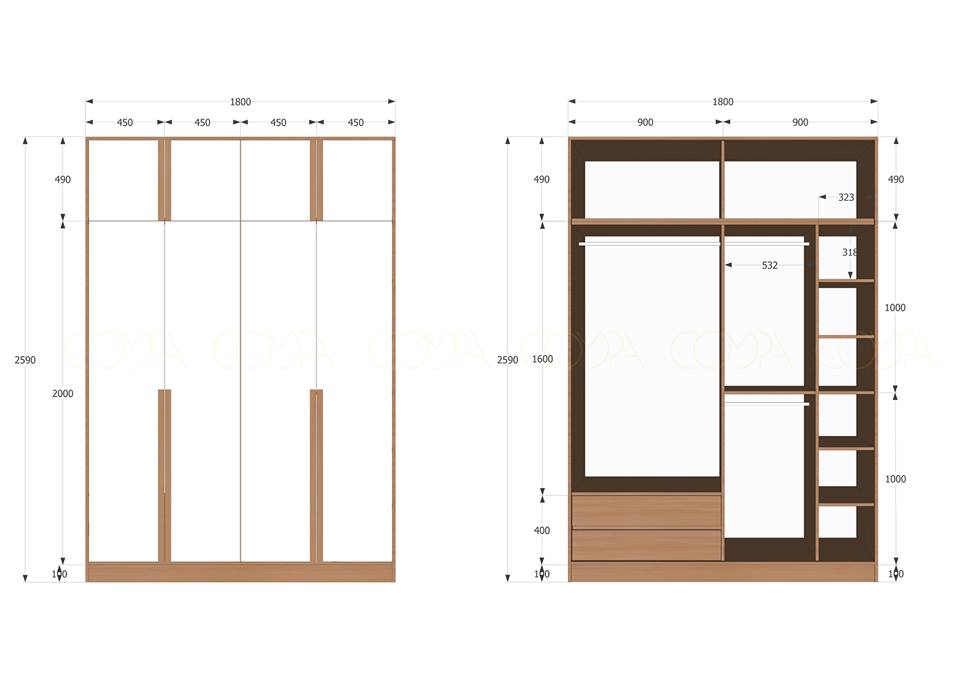 Hình những mẫu tủ quần áo đẹp 3