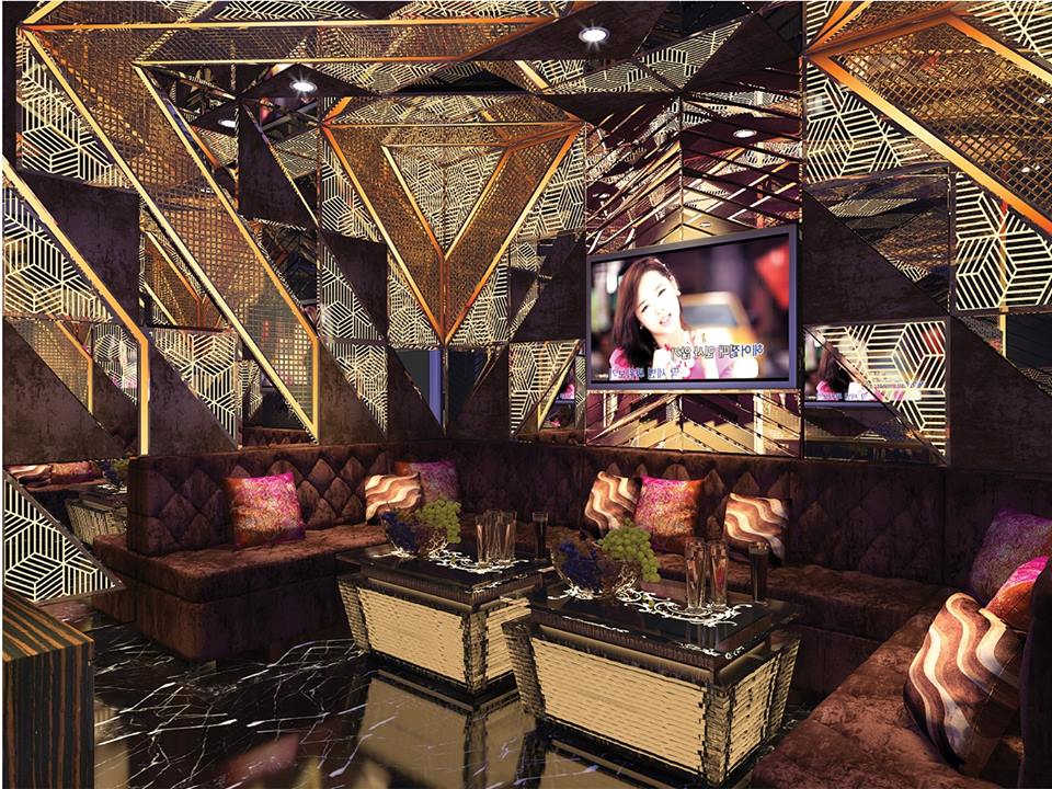 Hình thiết kế phòng karaoke dành cho phòng có diện tích khiêm tốn 2