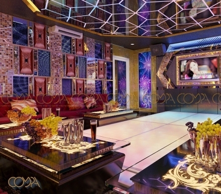 Mẫu thiết kế nội thất phòng karaoke hiện đại phong cách quán Bar